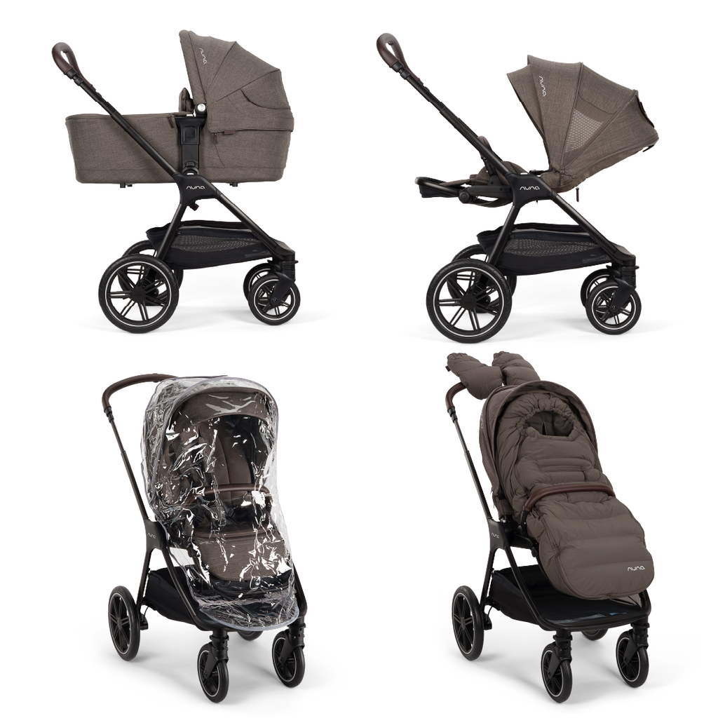 Nuna | Wandelwagen Triv LX All Season Wandelwagen/Draagmand/Regenscherm/Winterset Chestnut