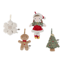 Little Dutch | Kersthangers Rosa 4-delig