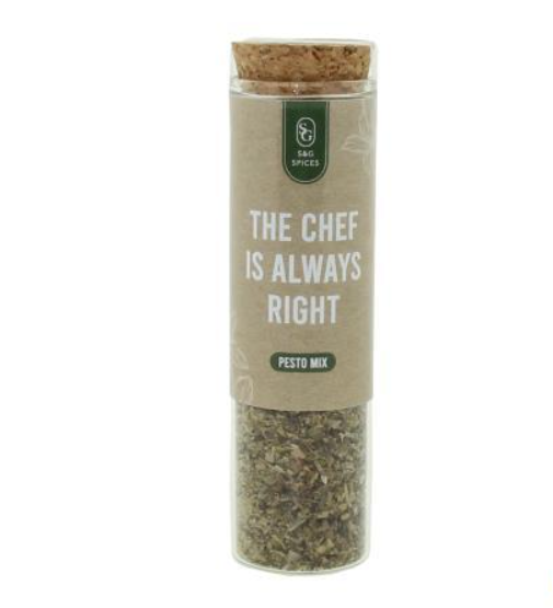 S&G | Kruiden Pestomix Groen The Chef is Always Right Kruidenbuisje 20gr