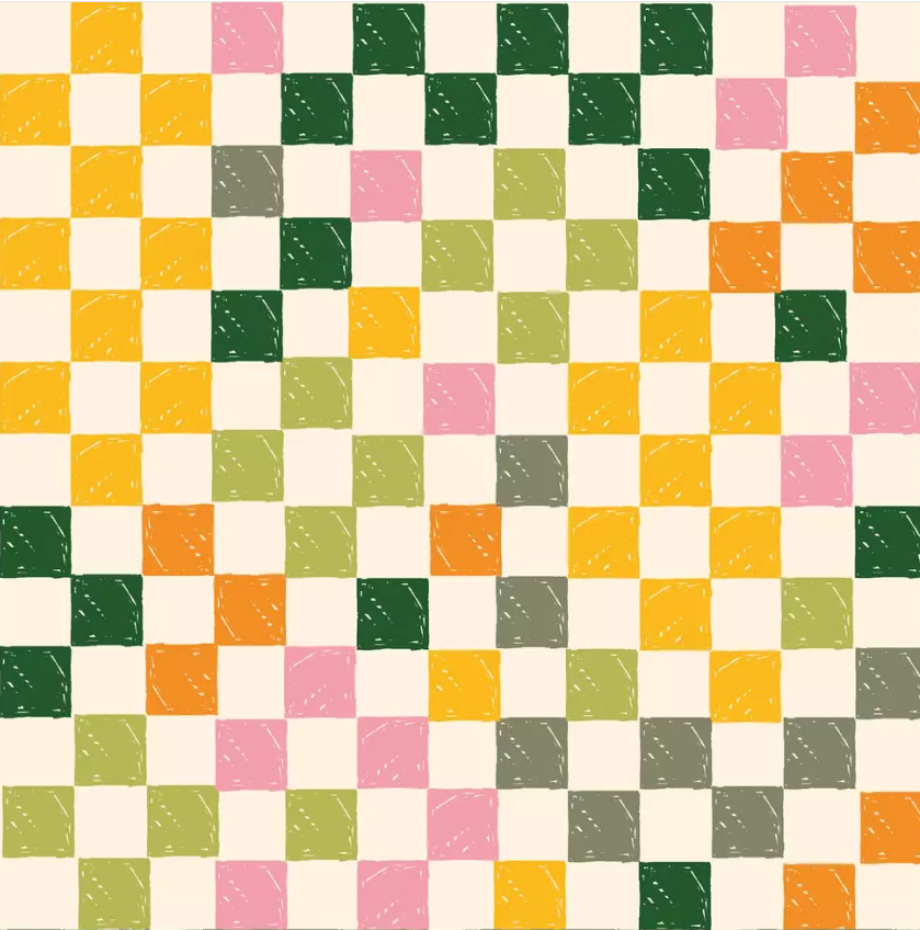 Duni | Servetten Citrus Grid 3-laags 24x24cm 20-pack