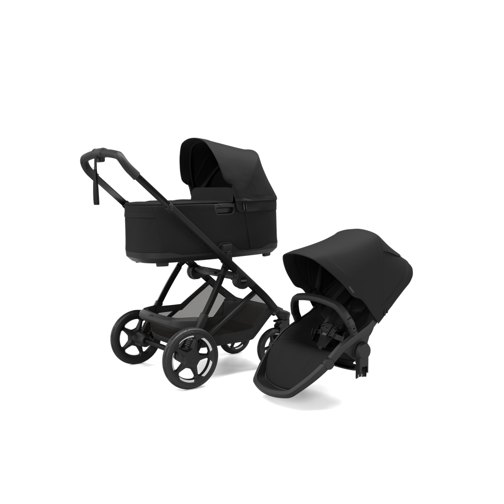 Thule | Wandelwagen Charm 2 in 1 incl. Draagmand Black