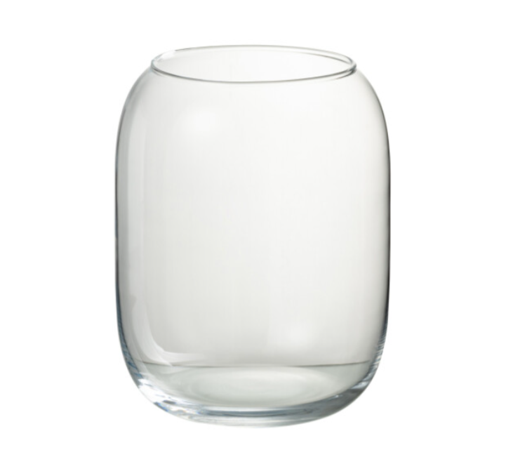 J-Line | Windlicht Zilly Glas Transparant Ø17,5x22cm