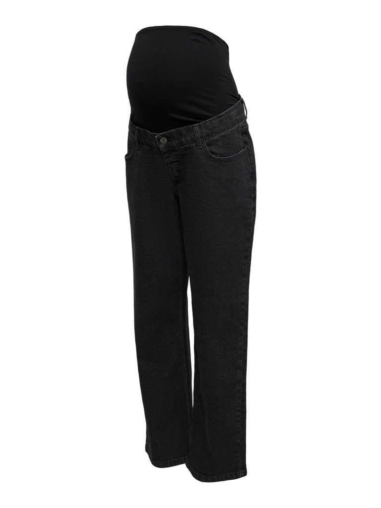 Mamalicious | Broek Mlsoul Wide Leg Solid Black