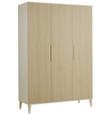 Paidi | Kast Jonte 3-deurs Cashmere-Beige/Stripy Light Oak 141,2x207x55,9cm
