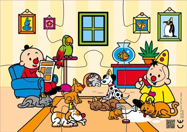 Bumba | Puzzel Waf Waf, Miauw Miauw 6-stukjes