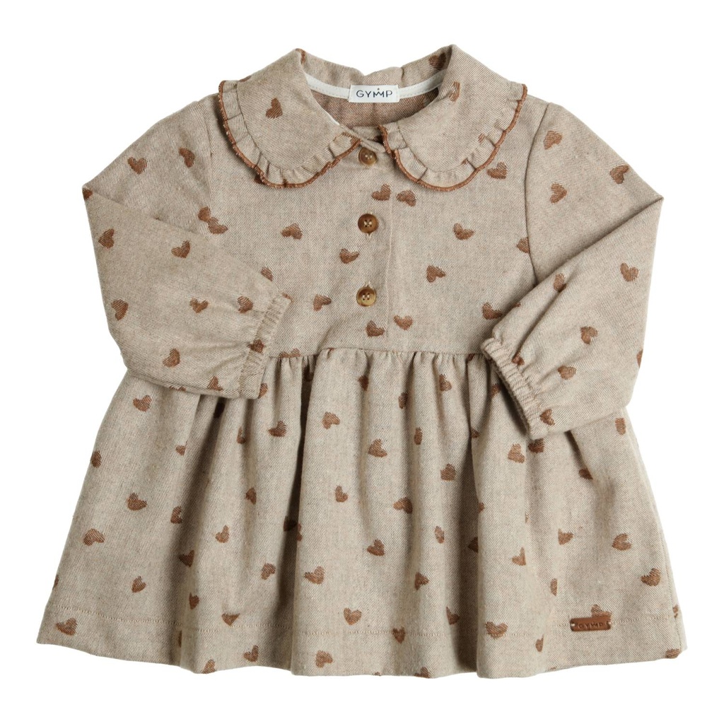 Gymp | Jurk Girls Grayce Beige/Brown