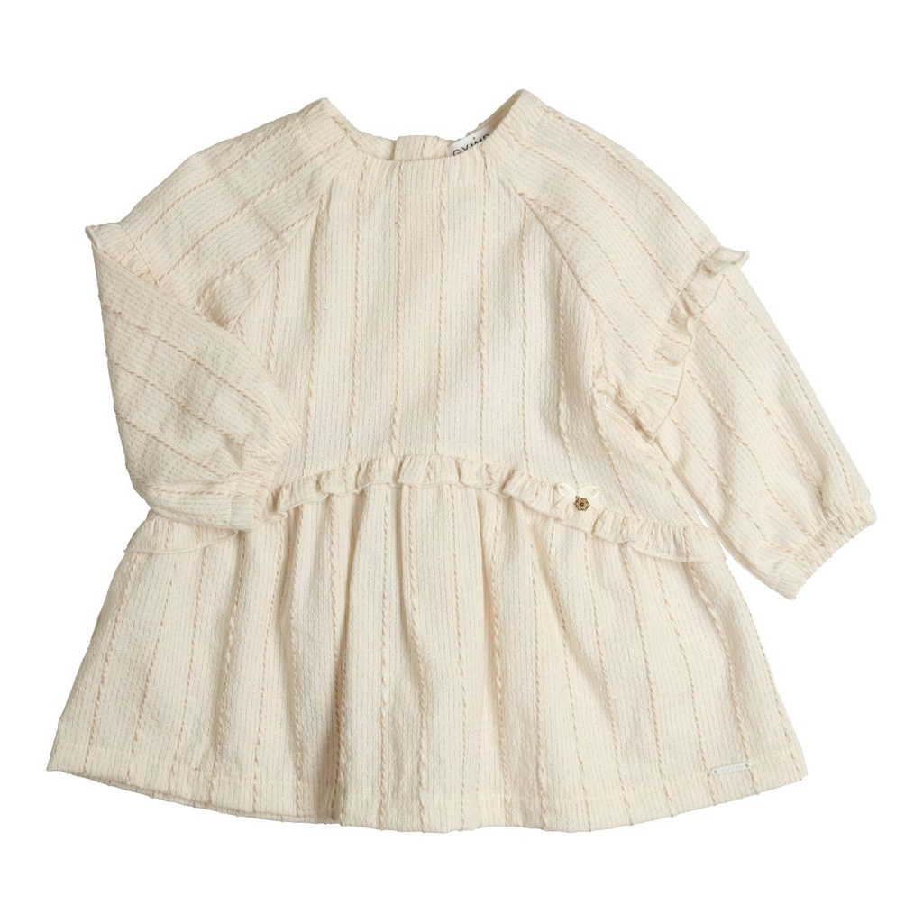 Gymp | Jurk Girls Rafaela Ecru/Gold