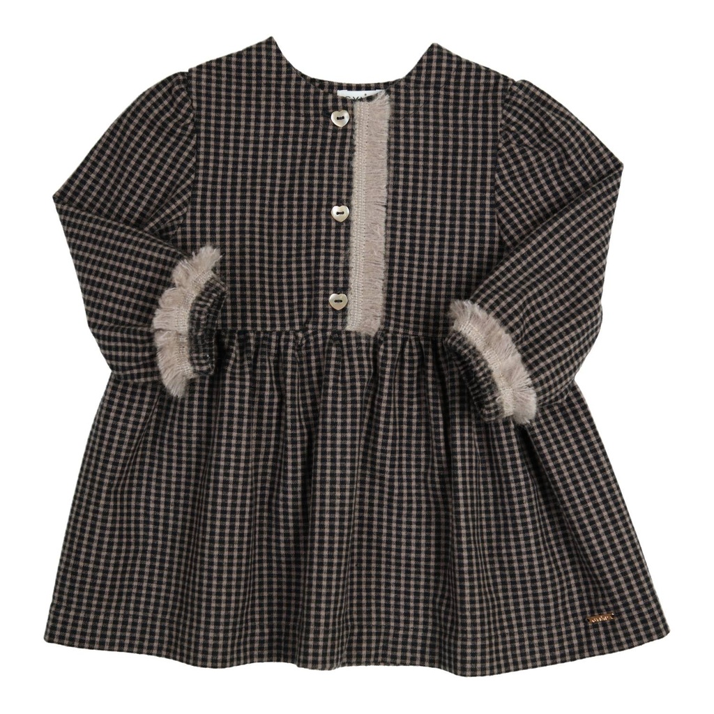 Gymp | Jurk Girls Dion Black/Beige