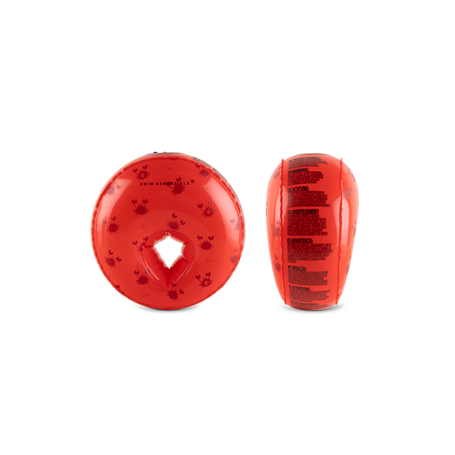 Swim Essentials | Zwembandjes Crabby Rood 1-6Y
