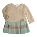 Gymp | Jurk Girls Larissa Green/Beige