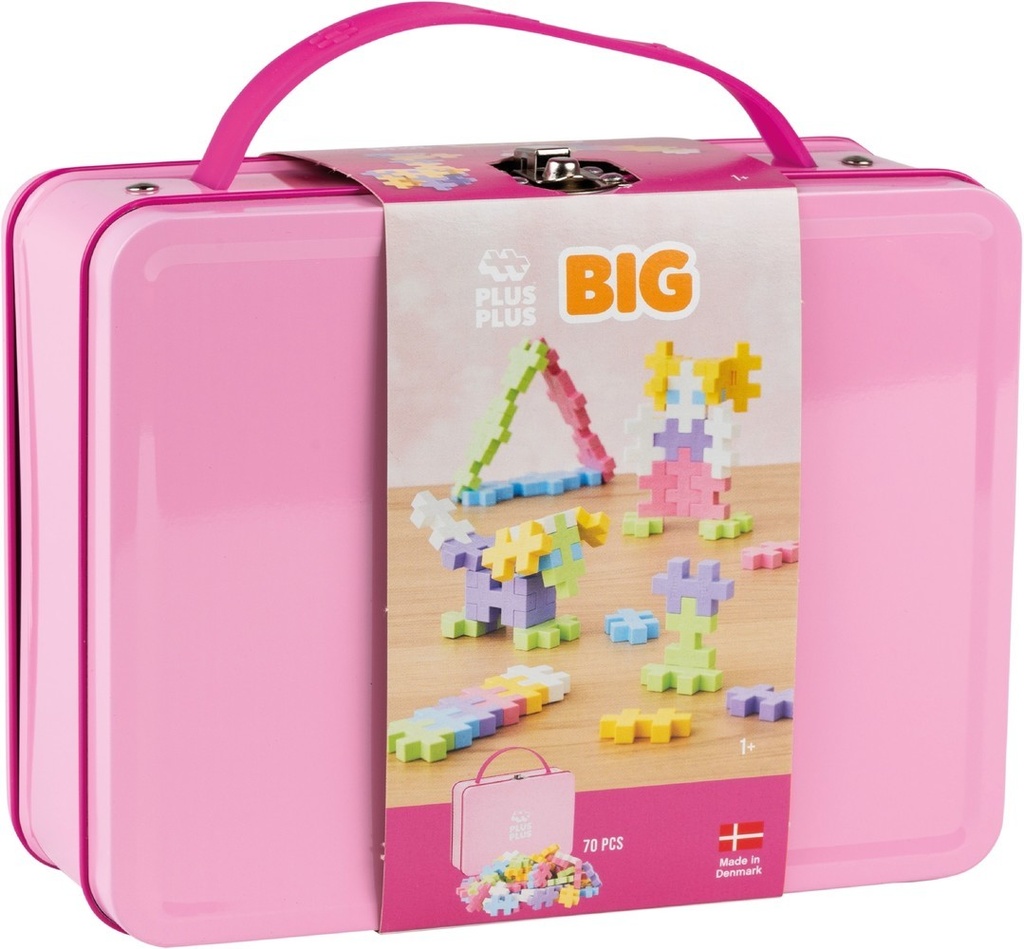 Plus-Plus | Educatief Speelgoed Big Bouwstukjes in Koffer Pastel 70-delig
