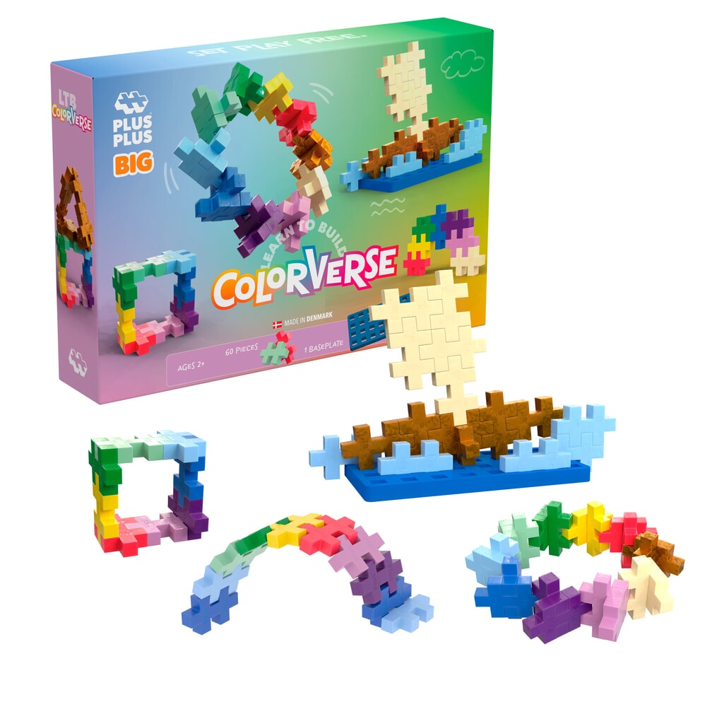 Plus-Plus | Educatief Speelgoed Learn to Build Big Colorverse 60-delig
