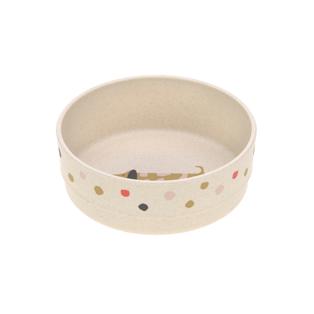 KOM, Little Mateys spicey orange, Bowl, rond, all over stippen print/print hond, PP/Cellulose, 1 stuk(s), 2023