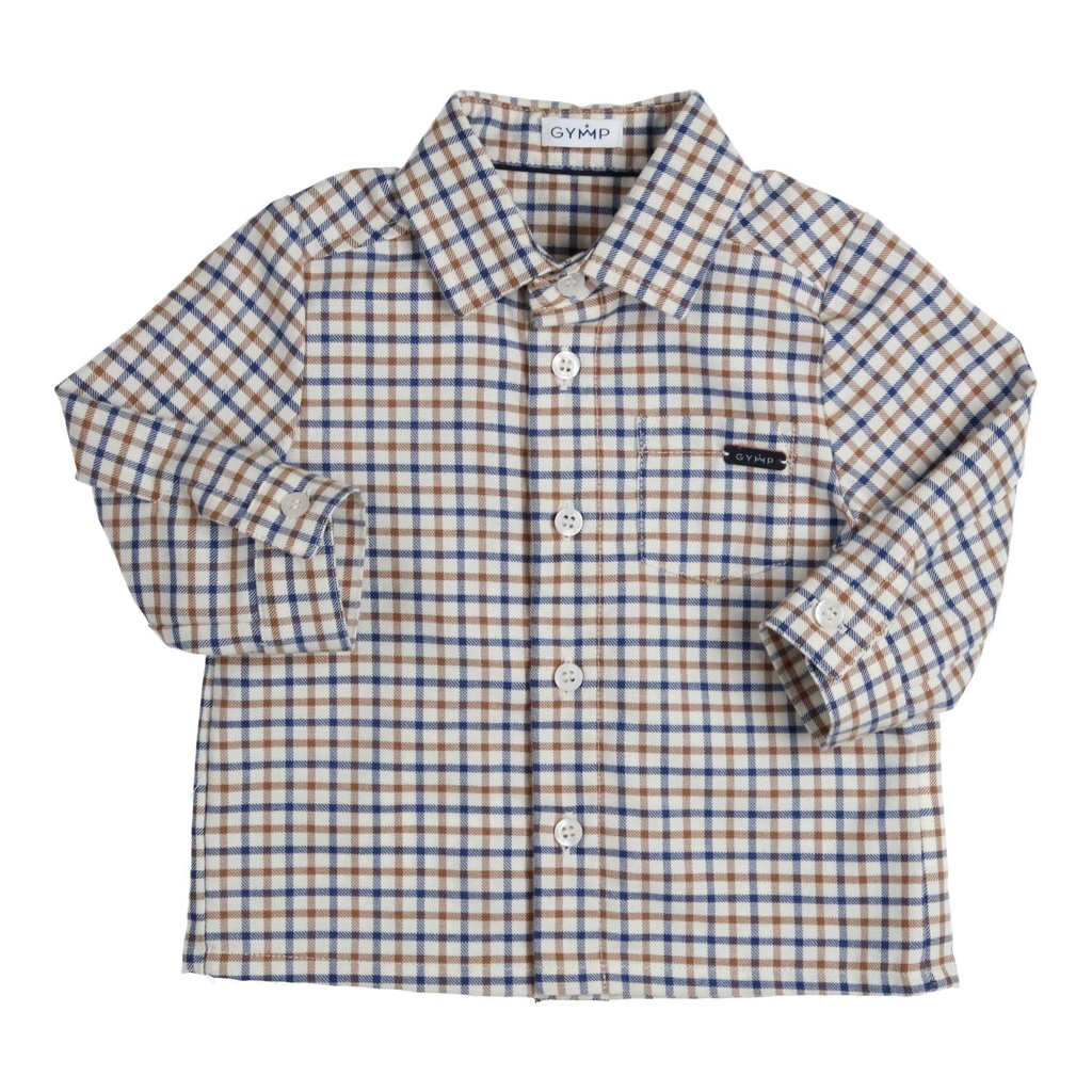 Gymp | Hemd Boys Igor Blue/Beige