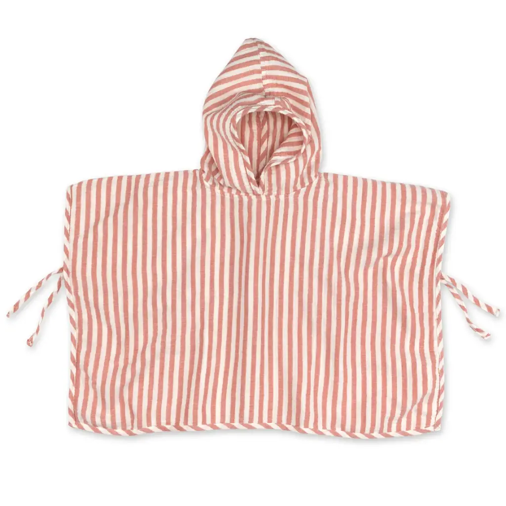 Bemini | Poncho Beach Carmin Rood 9-36m