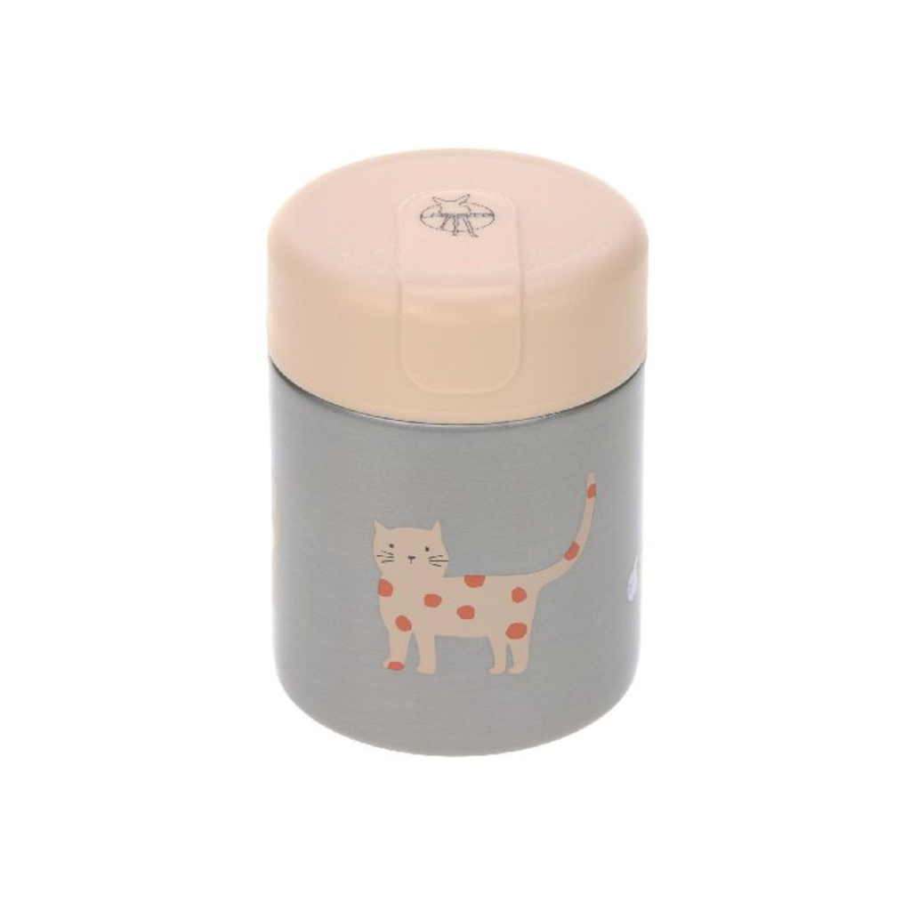 Laessig | Thermos Food Jar Little Mateys Spicey Orange Cat 315ml