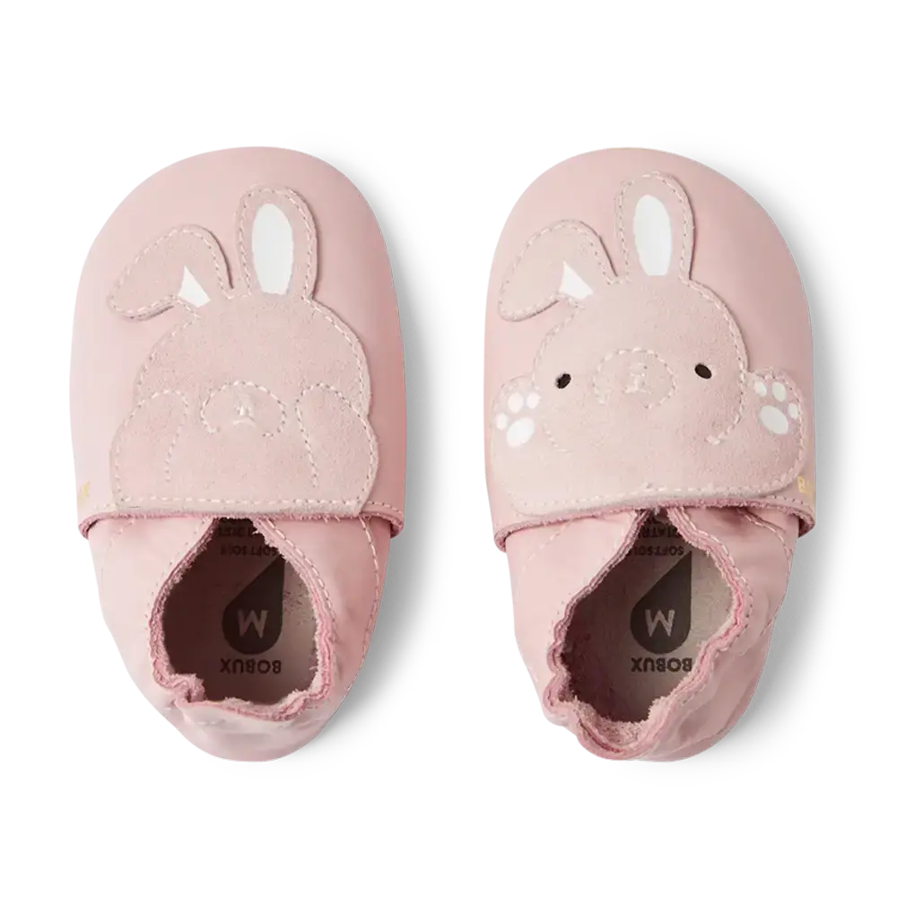 Bobux | Schoenen Soft Soles Peek A Boo Bunny Ballet Pink 
