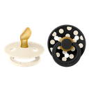 Bibs | Fopspeen Latex Anatomisch Duo Polka Black 0-6M T1 2-pack