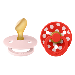 Bibs | Fopspeen Latex Anatomisch Duo Polka Black 0-6M T1 2-pack