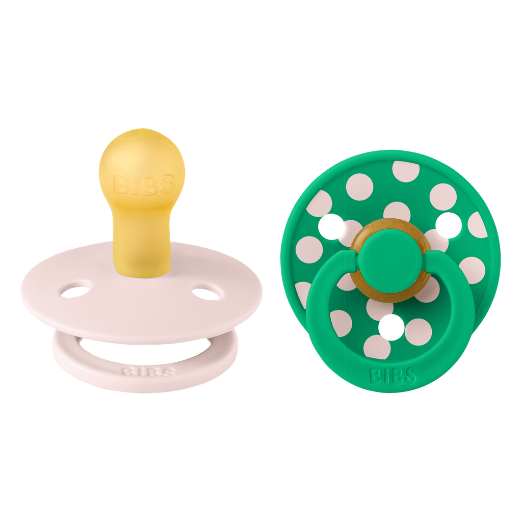 Bibs | Fopspeen Latex Anatomisch Duo Polka Cactus 0-6M T1 2-pack