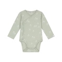Babyface | Body Uni Longsleeve AOP Pinguïn Pistachio