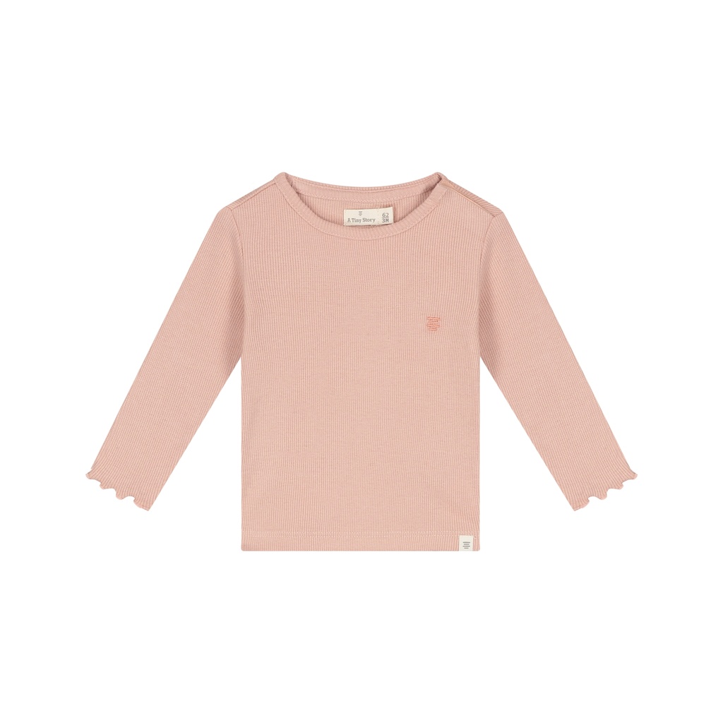 A Tiny Story | T-shirt Girls Longsleeve Old Pink