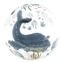 Little Dutch | Strandspeelgoed Strandbal Ocean World 3D Walvis Blauw Ø35cm