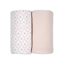 Lodger | Tetra Doek Matcha Hydrofiel Powder Roze 110x110cm 2-pack
