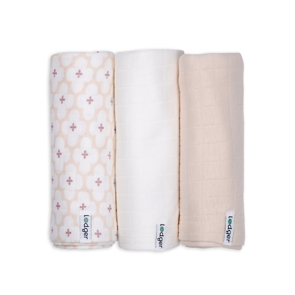 Lodger | Tetra Doeken Matcha Hydrofiel Powder 70x70cm 3-pack