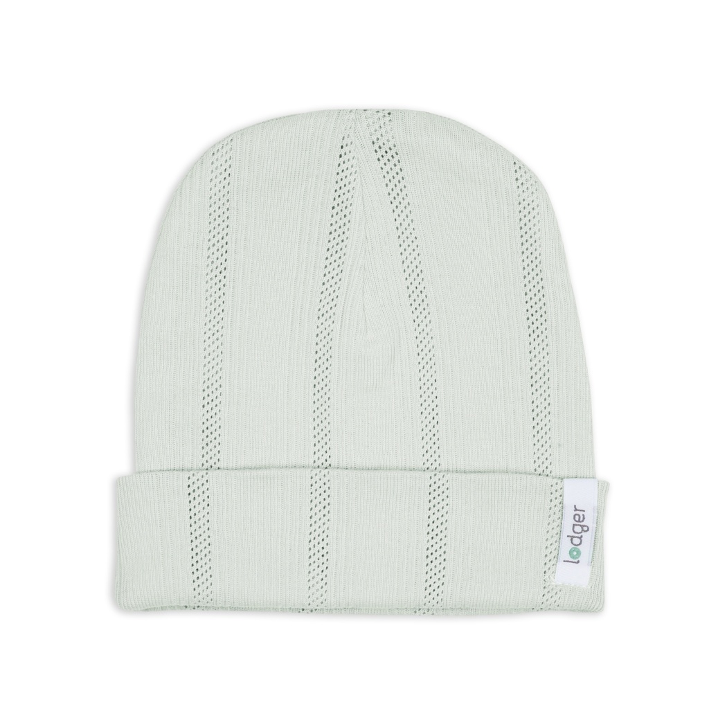 Lodger | Muts Beanie Pointelle Silk Ecru 0-6M