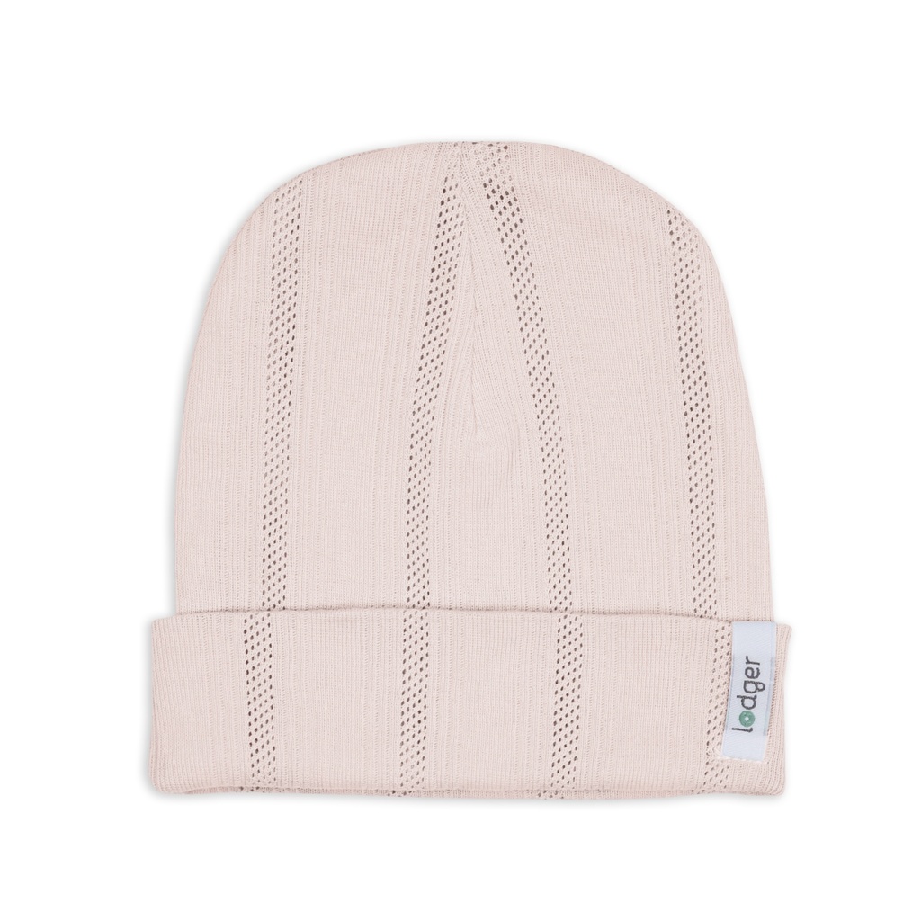Lodger | Muts Beanie Pointelle Powder 0-6M