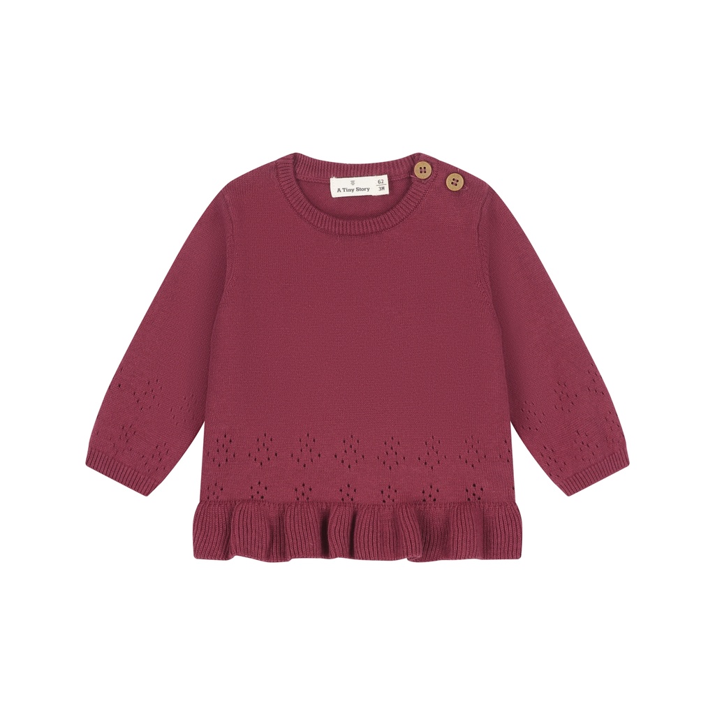 A Tiny Story | Pull Girls Dark Red