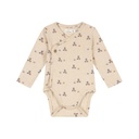 A Tiny Story | Body Boys Overslag Longsleeve Beige Melange