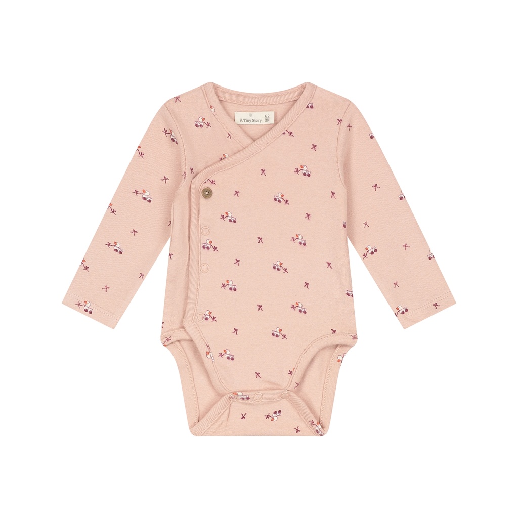 A Tiny Story | Body Girls Overslag Longsleeve Old Pink