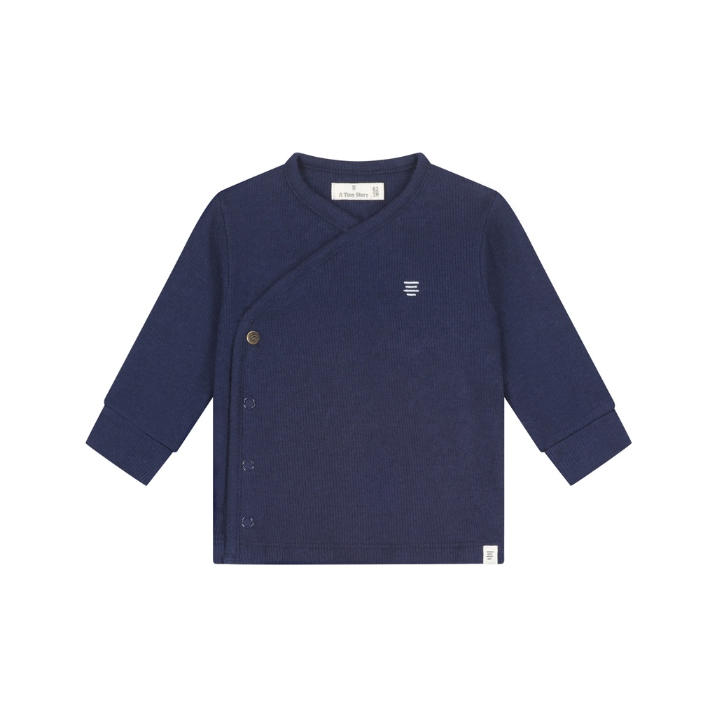 A Tiny Story | T-shirt Boys Overslag Longsleeve Dark Blue