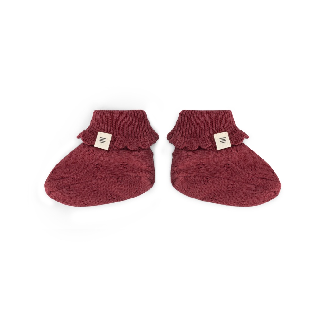 A Tiny Story | Parkschoentjes Girls Dark Red
