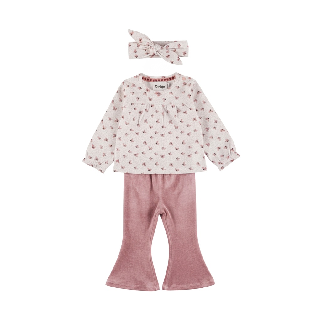 Dirkje | Outfit Girls Blossom Breeze Antique White 3-delig