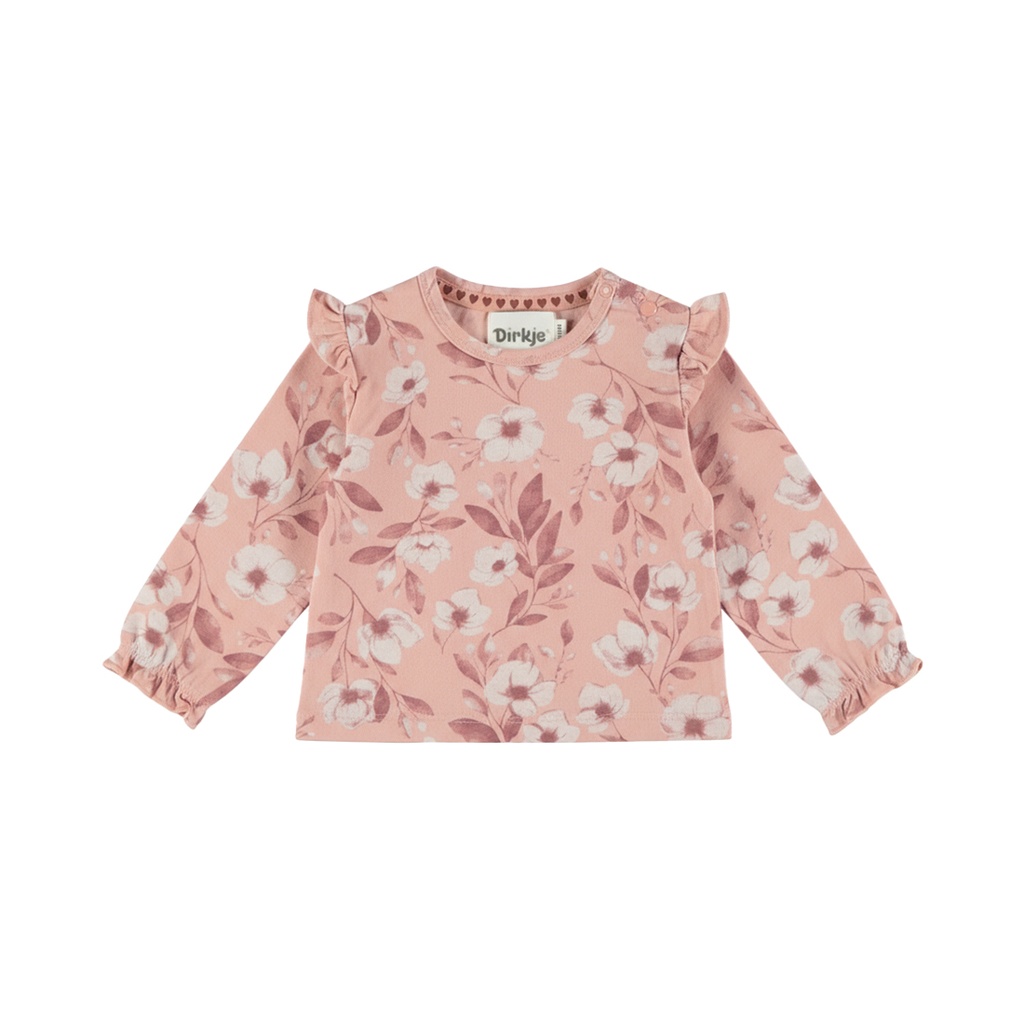 Dirkje | T-shirt Girls Blossom Breeze Longsleeve Misty Rose