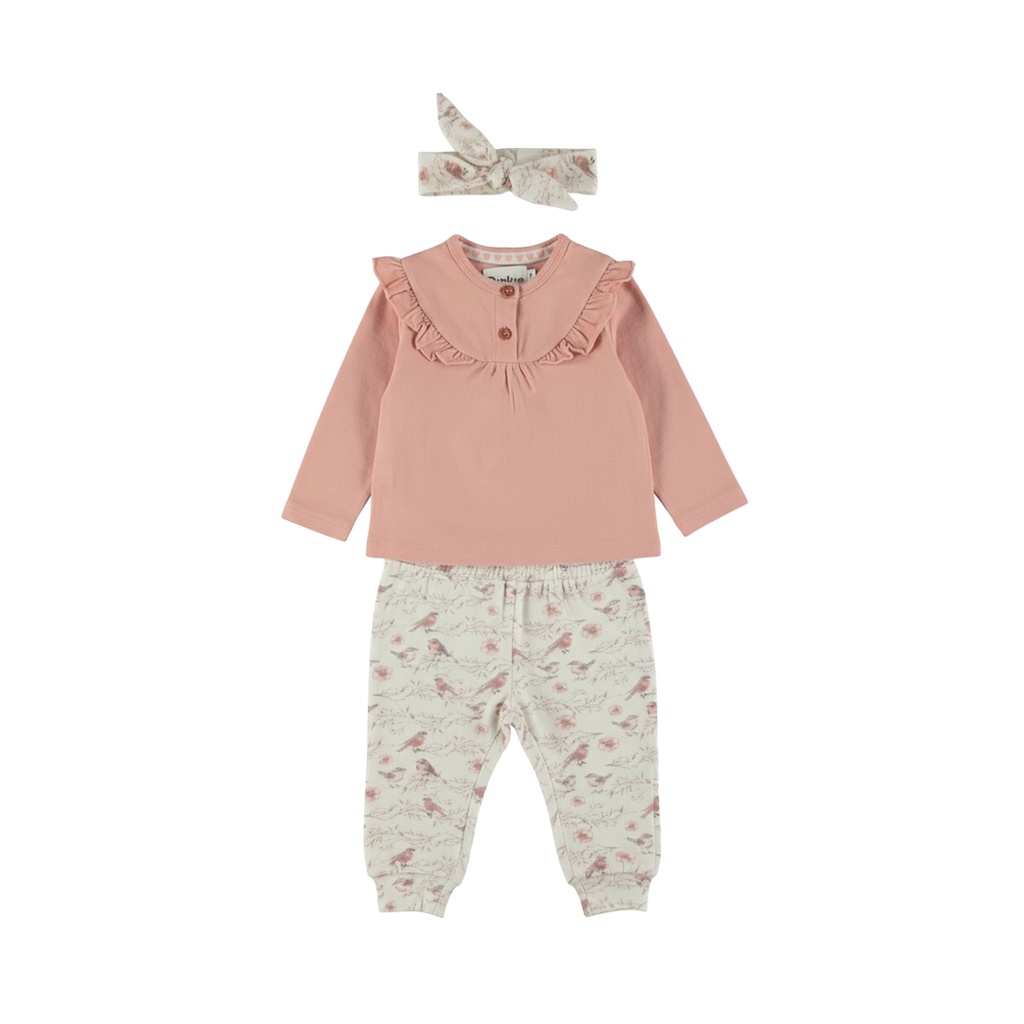 Dirkje | Outfit Girls Rosy Dots Misty Rose 3-delig
