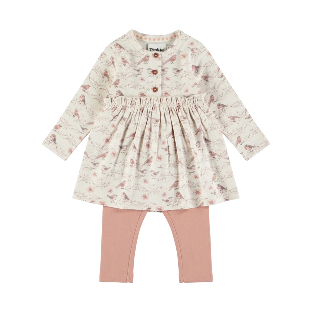 Dirkje | Outfit Girls Rosy Dots Misty Rose 2-delig
