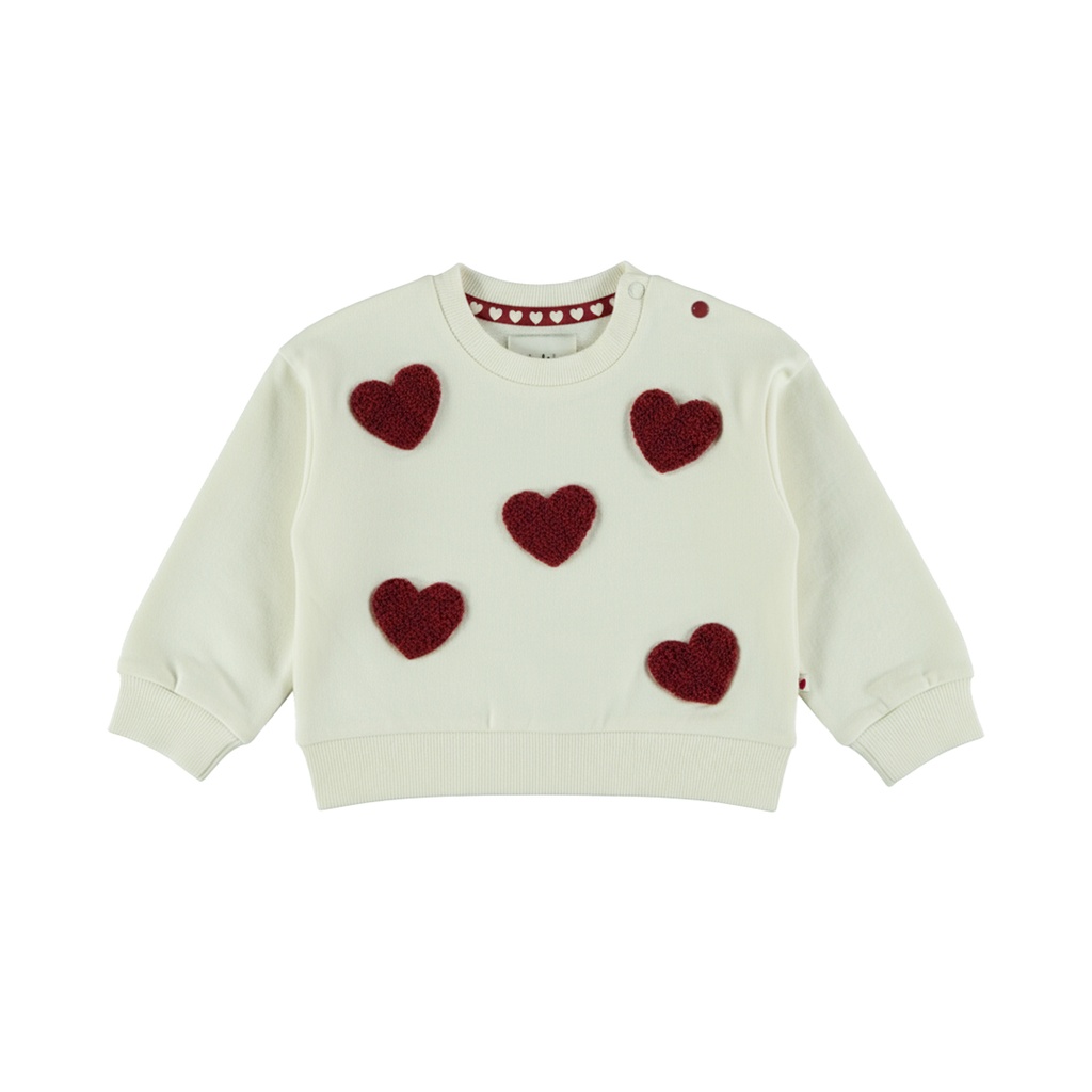 Dirkje | Sweater Girls Amour & Love Paws Antique White