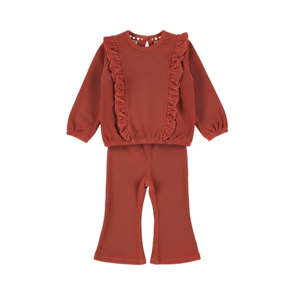 Dirkje | Outfit Girls Amour & Love Paws Rosewood 2-delig