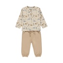 Dirkje | Outfit Boys Dino Days Irish Cream 2-delig