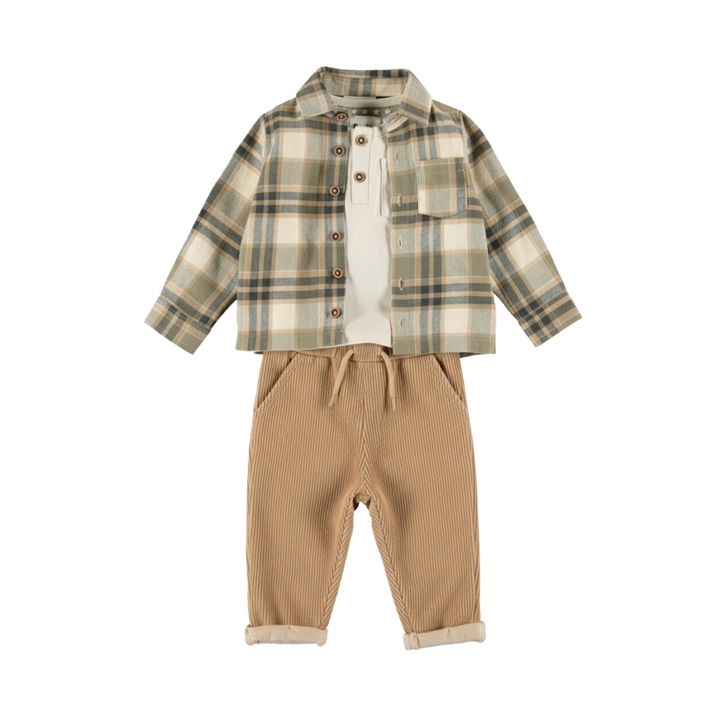 Dirkje | Outfit Boys Skator Gator Cornstalk 3-delig