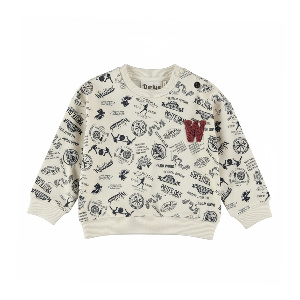 Dirkje | Sweater Boys Alphine Club Whisper White
