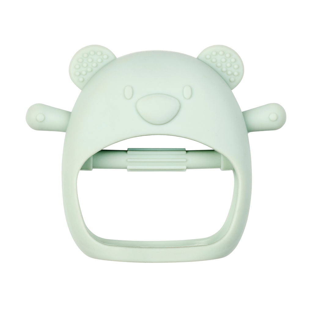 Nattou | Bijtring Silicone Bijthandschoen Groen 11,5cm