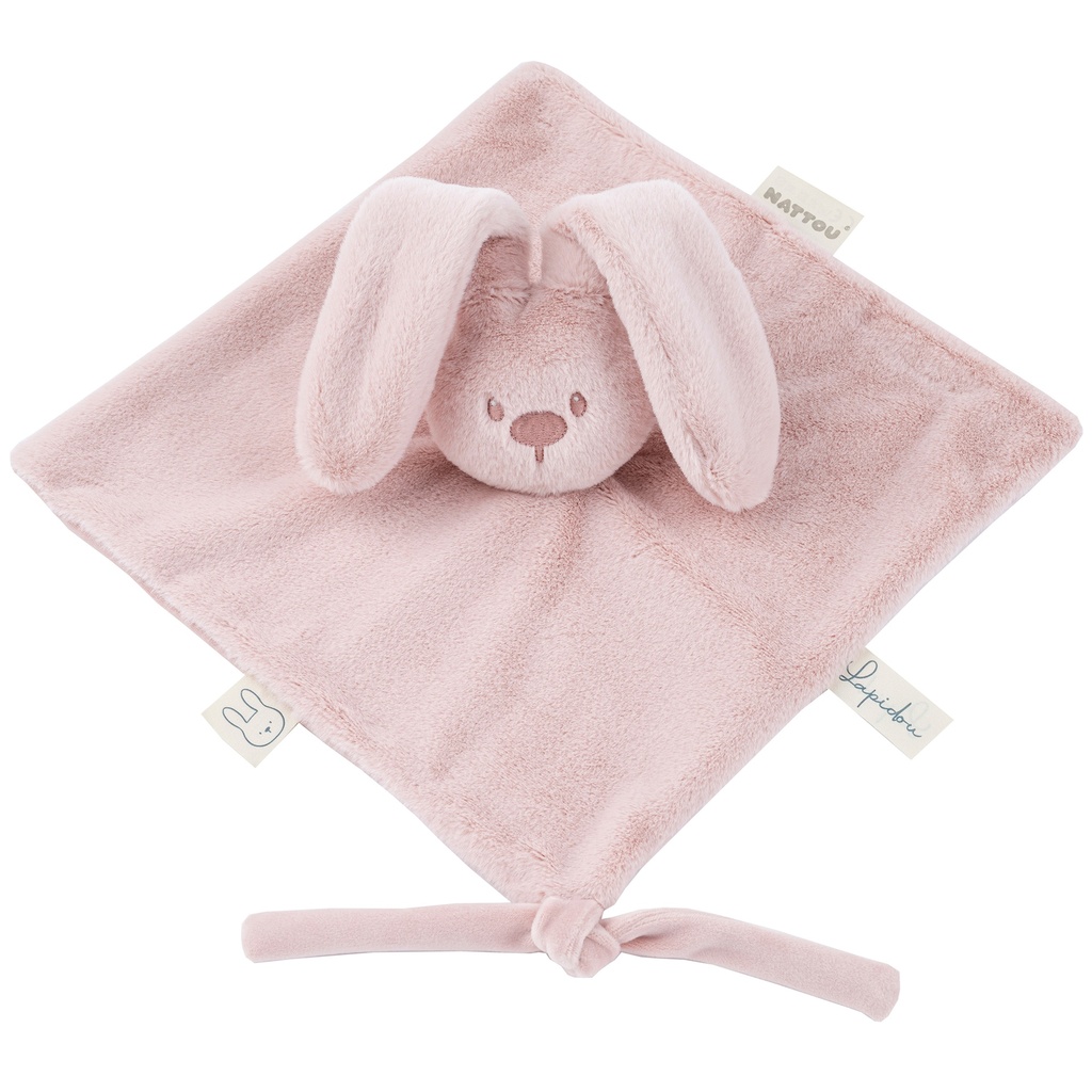 Nattou | Knuffeldoek/Doudou Konijn Poederroze