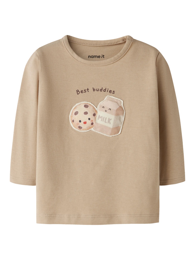 Name It | T-shirt Uni Lookies Longsleeve Sesame