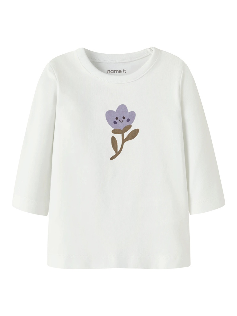 Name It | T-shirt Girls Opeya Longsleeve Cloud Dancer