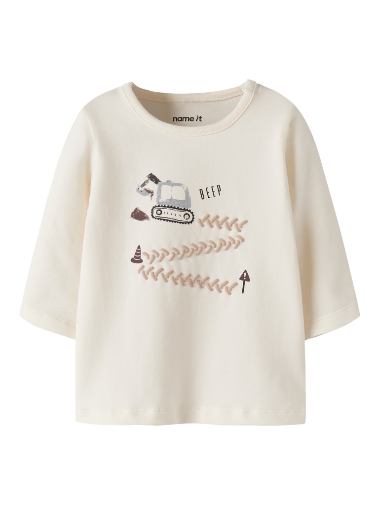 Name It | T-shirt Boys Kopla Longsleeve Antique White